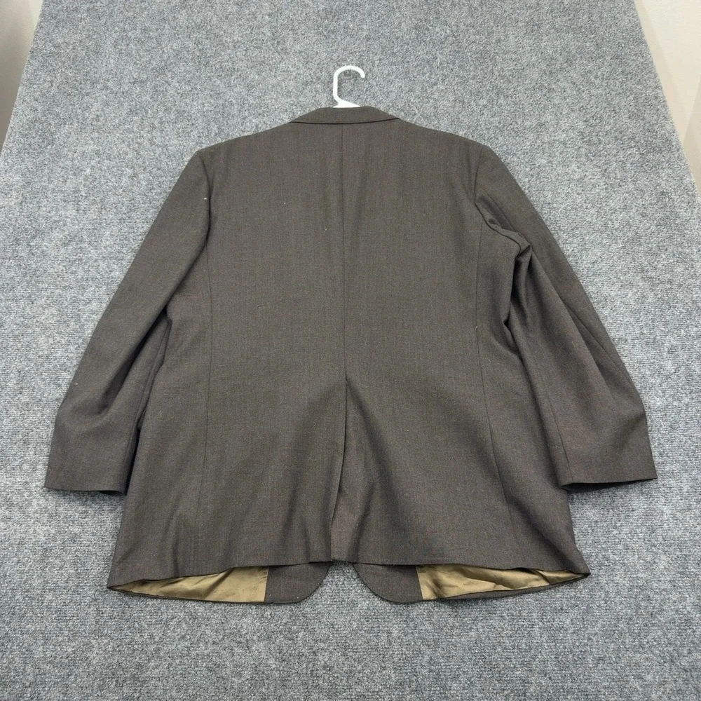 Vintage Eagle Clothes Blazer Mens 46R Brown Wool Two Button Professional Classic